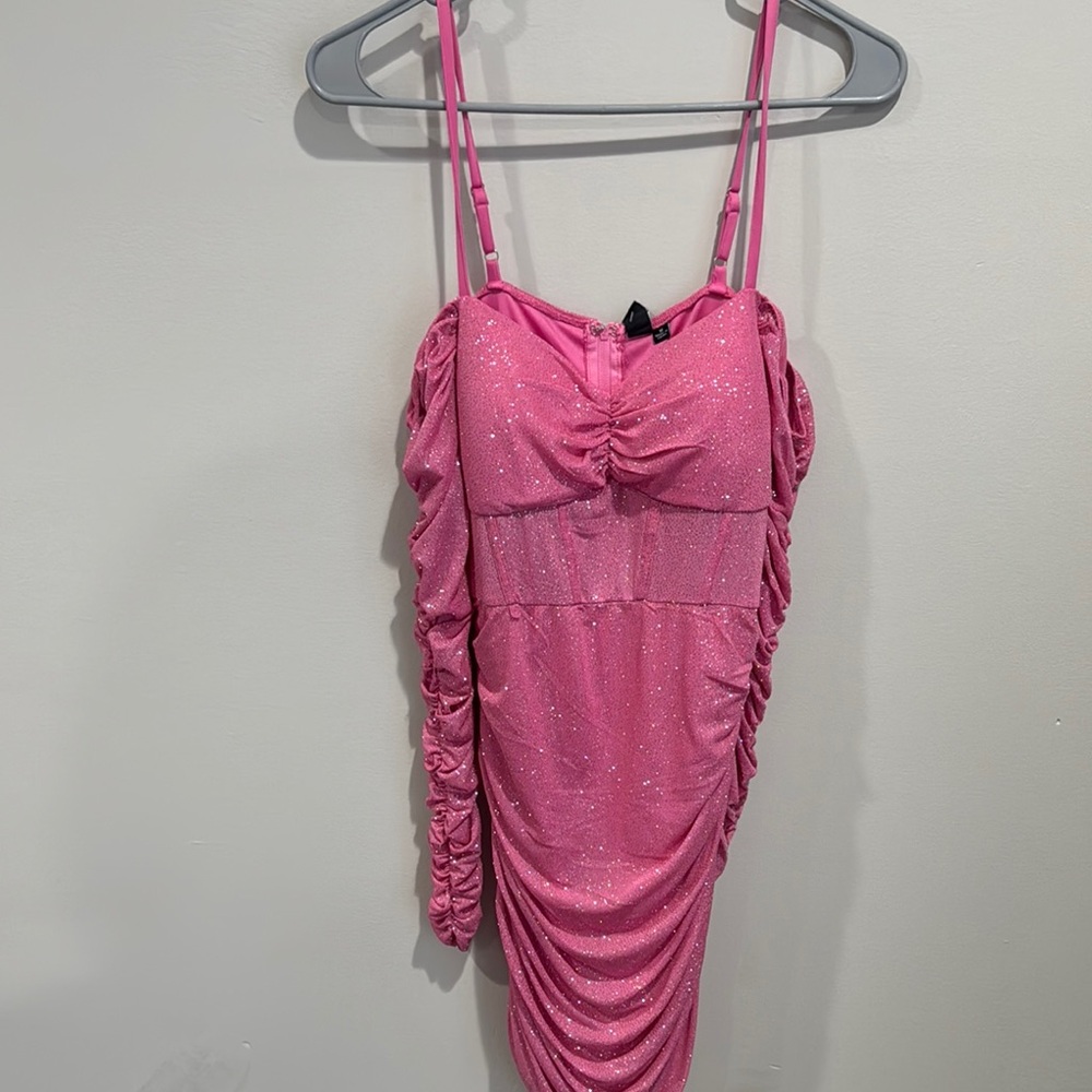 Windsor Sparkling Pink Bow Dress